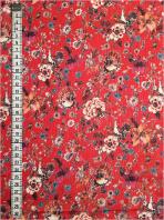 Cutting 350262 flowers printed polyester veil 3 m