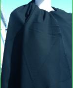 Coupon de sergé laine polyester noir réf. 150294
