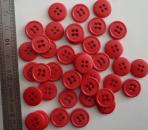 BUTTONS 4 holes galastyl A Rouge 6