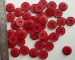 BUTTONS 4 holes galastyl A Rouge 7