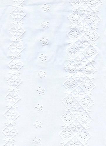 Broderie anglaise coupon 710109 1 mtr