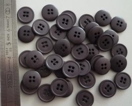 BUTTONS 4 holes galastyl A Gris 6