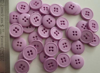 BUTTONS 4 holes galastyl A Rose 9