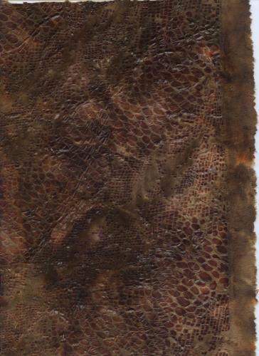 Fur imitation lizard print fabric 650099
