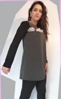 kit couture vêtement femme: tunique jardin polyester