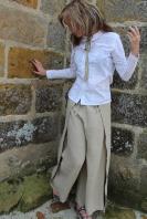 kit couture vêtement femme: pantalon lin