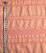 Tissu au mètre réf. 210216 coton viscose orange rayure tissée