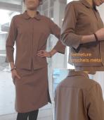 kit couture vêtement femme: chemise polyester