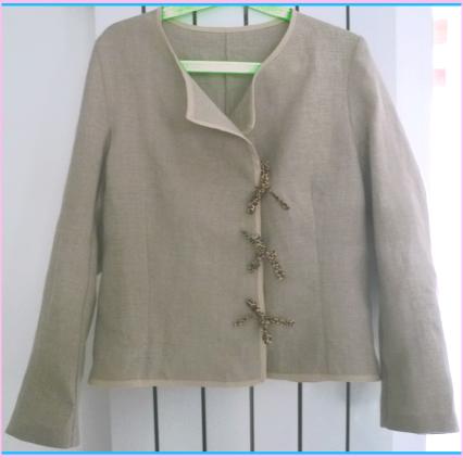 kit couture vêtement femme: veste lin