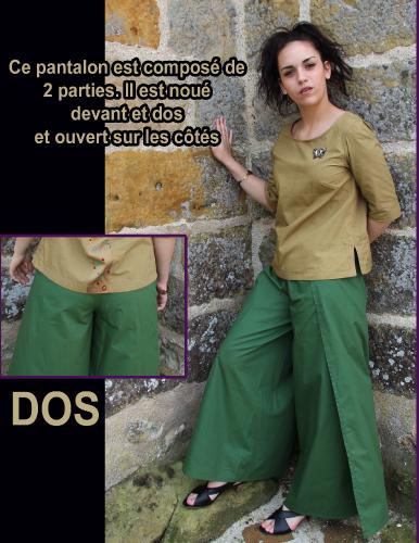 kit couture vêtement femme: pantalon coton